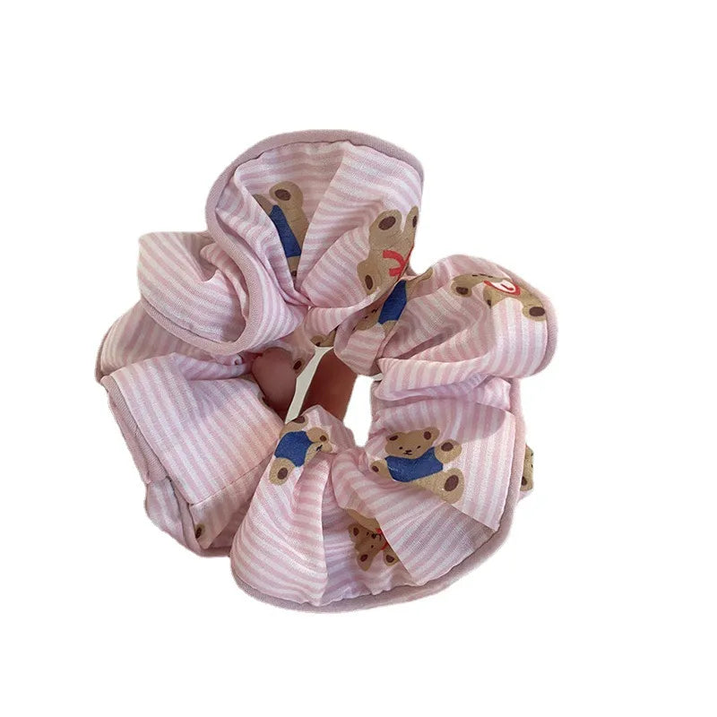 Women'S Simple Style Classic Style Color Block Cloth Printing Hair Tie