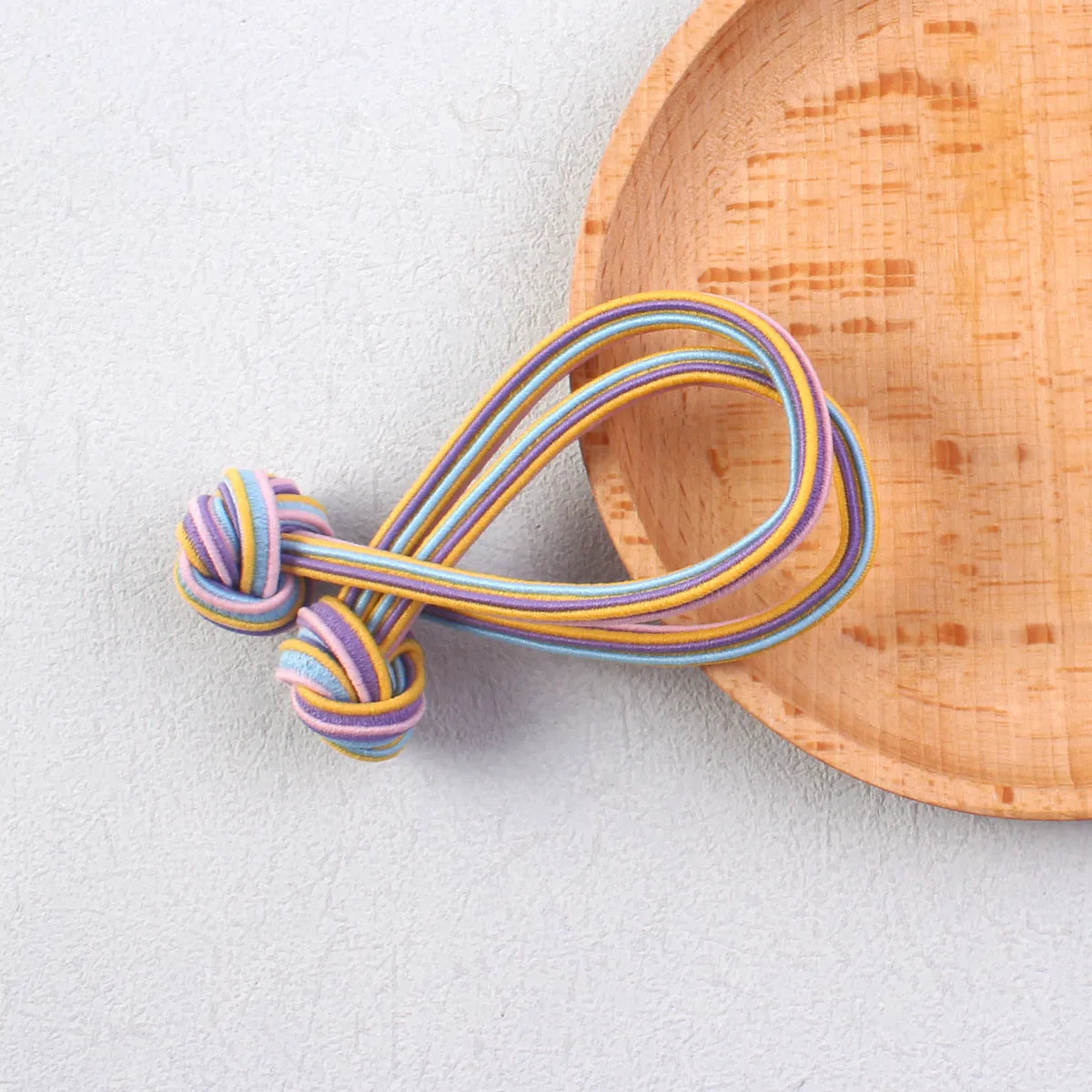 Women'S Simple Style Classic Style Color Block Elastic Band Handmade Hair Tie