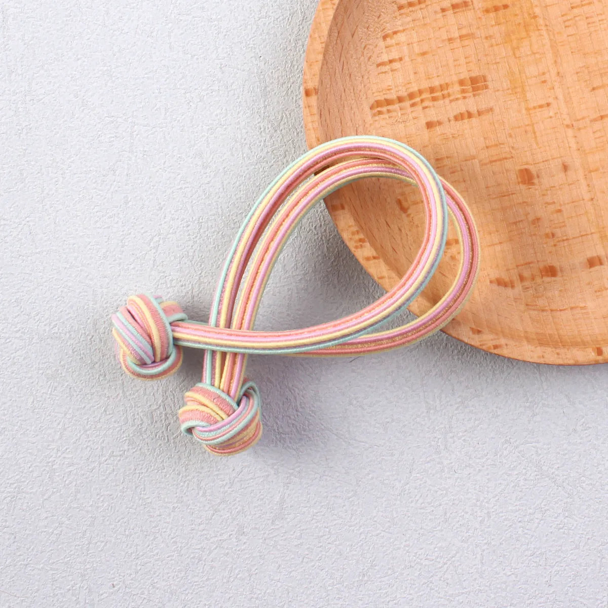 Women'S Simple Style Classic Style Color Block Elastic Band Handmade Hair Tie