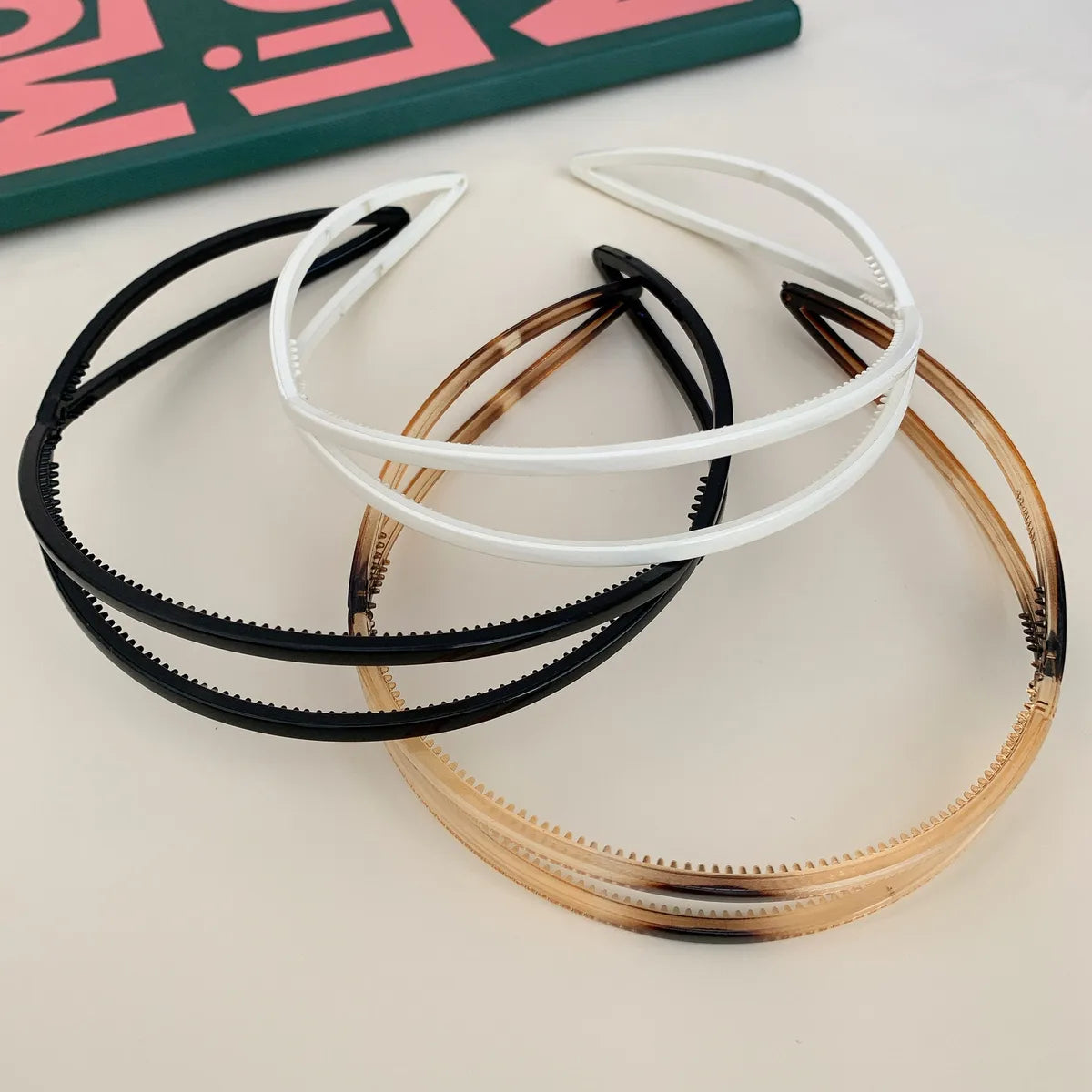 Women'S Simple Style Classic Style Color Block Pc Layered Hair Band