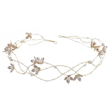 Women'S Simple Style Classic Style Flower Alloy Inlay Pearl Hair Band