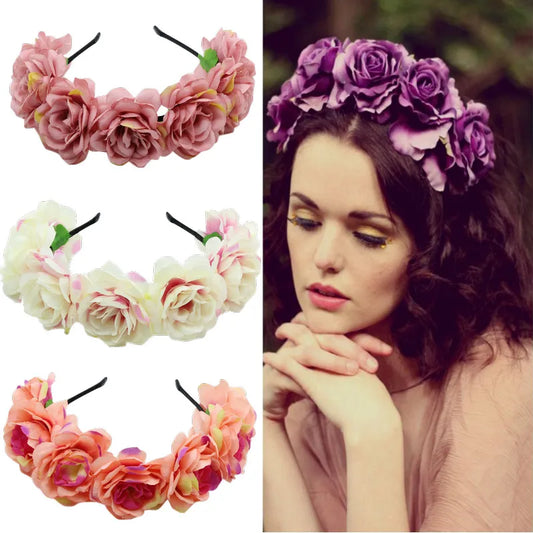 Women'S Simple Style Classic Style Flower Cloth Hair Band