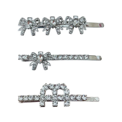 Women'S Simple Style Classic Style Letter Alloy Inlay Rhinestones Hair Clip