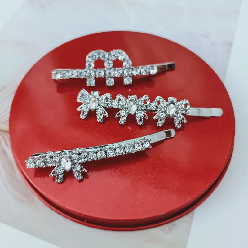 Women'S Simple Style Classic Style Letter Alloy Inlay Rhinestones Hair Clip