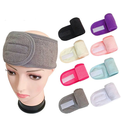 Women'S Simple Style Classic Style Plaid Solid Color Cloth Flocking Hair Band