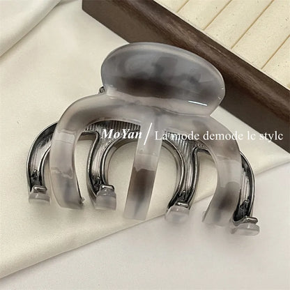 Women'S Simple Style Classic Style Solid Color Acetic Acid Sheets Hair Claws