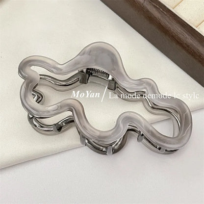 Women'S Simple Style Classic Style Solid Color Acetic Acid Sheets Hair Claws