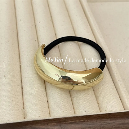 Women'S Simple Style Classic Style Solid Color Alloy Hair Tie