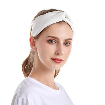 Women'S Simple Style Classic Style Solid Color Cloth Bowknot Hair Band