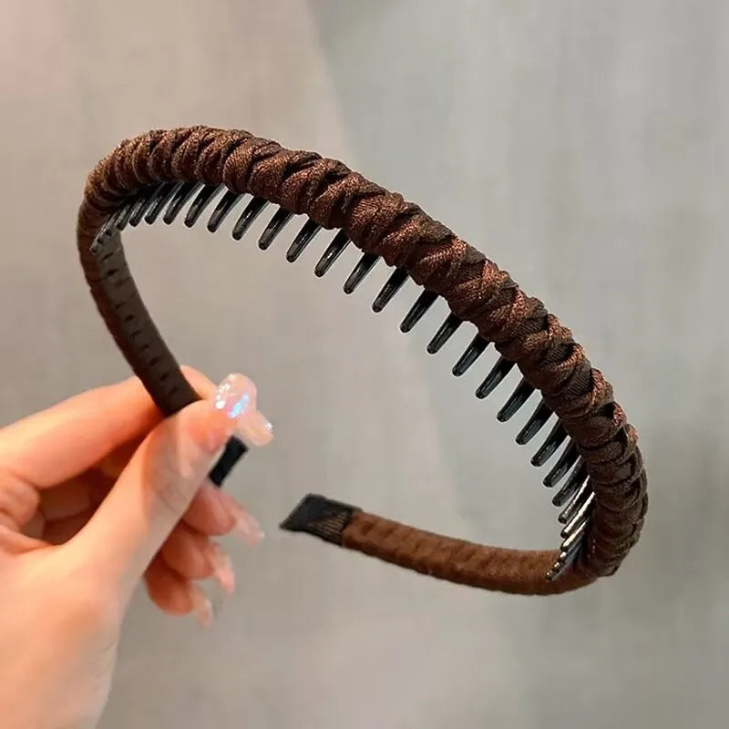 Women'S Simple Style Classic Style Solid Color Cloth Hair Band