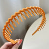 Women'S Simple Style Classic Style Solid Color Plastic Resin Hair Band