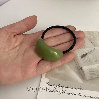 Women'S Simple Style Classic Style Solid Color Resin Hair Tie