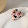 Women'S Simple Style Color Block Acetic Acid Sheets Hair Claws