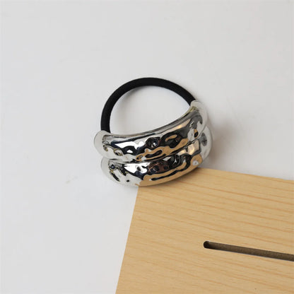 Women'S Simple Style Color Block Alloy Hair Tie