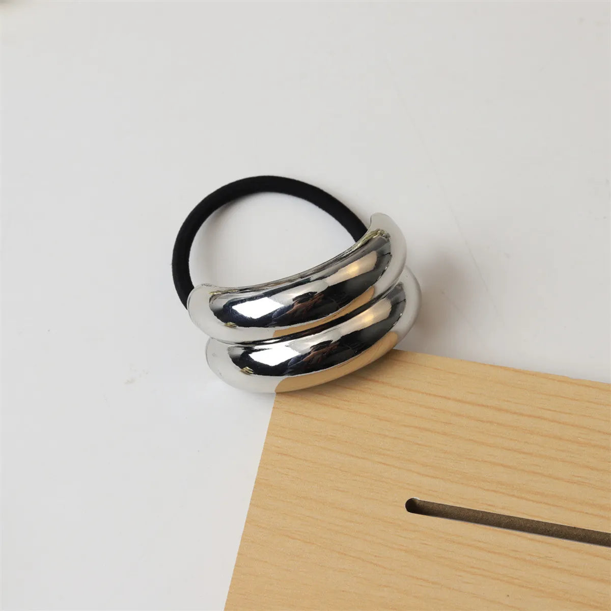 Women'S Simple Style Color Block Alloy Hair Tie