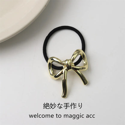 Women'S Simple Style Color Block Alloy Hair Tie