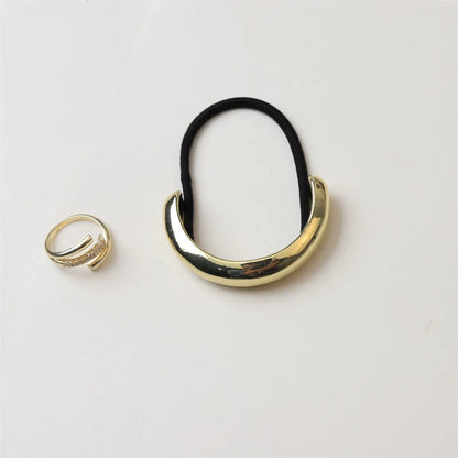 Women'S Simple Style Color Block Alloy Hair Tie