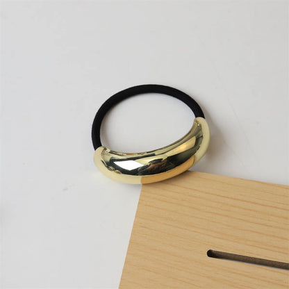 Women'S Simple Style Color Block Alloy Hair Tie