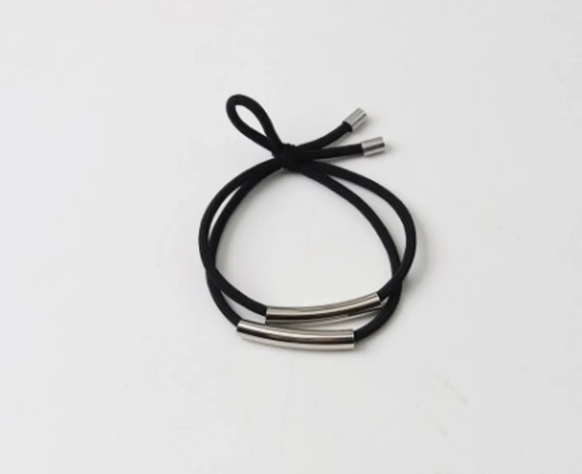 Women'S Simple Style Color Block Alloy Hair Tie