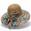 Women'S Simple Style Color Block Big Eaves Sun Hat