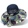Women'S Simple Style Color Block Big Eaves Sun Hat