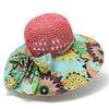 Women'S Simple Style Color Block Big Eaves Sun Hat