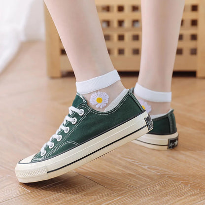 Women'S Simple Style Color Block Nylon Printing Socks