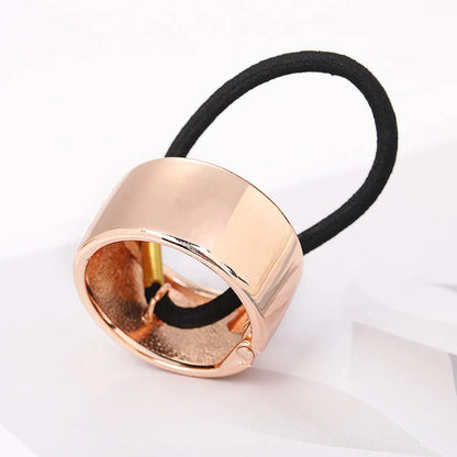 Women'S Simple Style Commute Geometric Alloy Hair Tie