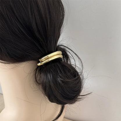 Women'S Simple Style Commute Geometric Alloy Hair Tie