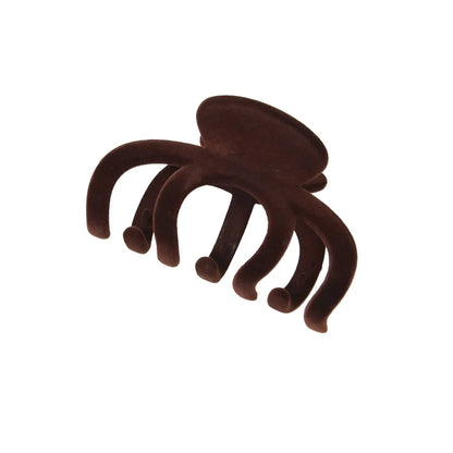 Women'S Simple Style Commute Solid Color Flocking Hair Claws