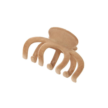 Women'S Simple Style Commute Solid Color Flocking Hair Claws