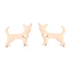 Women'S Simple Style Dog Cat Stainless Steel No Inlaid Ear Studs Plating Stainless Steel Earrings