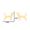 Women'S Simple Style Dog Cat Stainless Steel No Inlaid Ear Studs Plating Stainless Steel Earrings