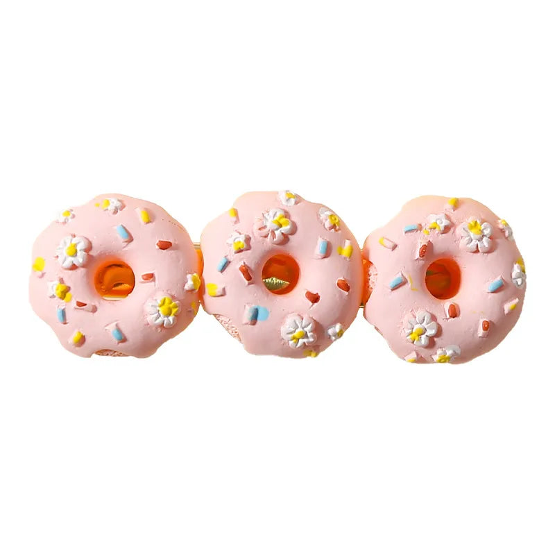 Women'S Simple Style Donuts Mixed Materials Hair Clip