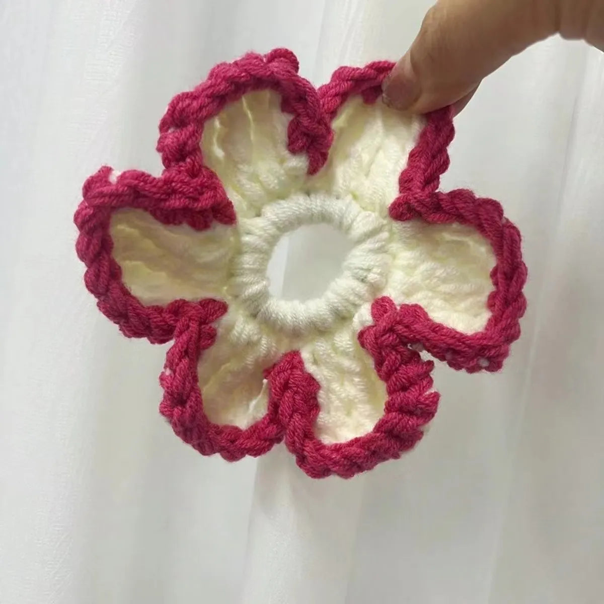 Women'S Simple Style Floral Cloth Handmade Hair Tie