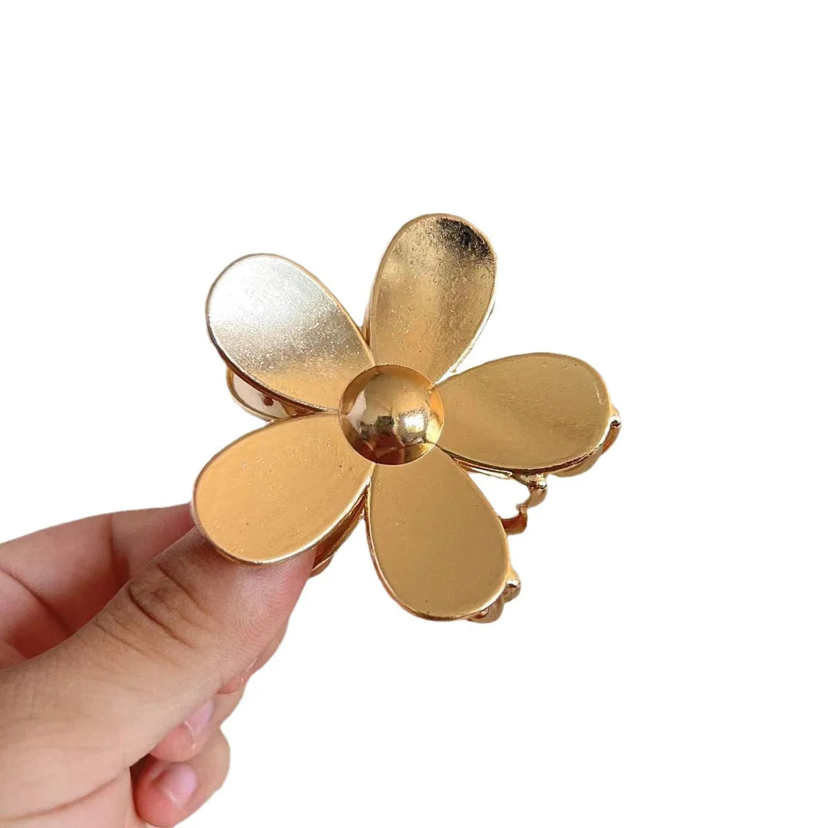 Women'S Simple Style Flower Alloy Plating Hair Claws