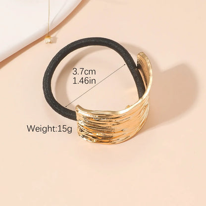 Women'S Simple Style Geometric Alloy Plating Hair Tie