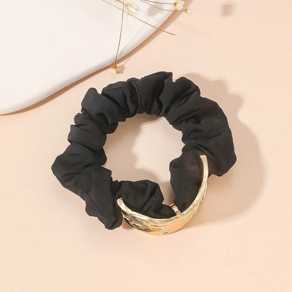 Women'S Simple Style Geometric Alloy Plating Hair Tie