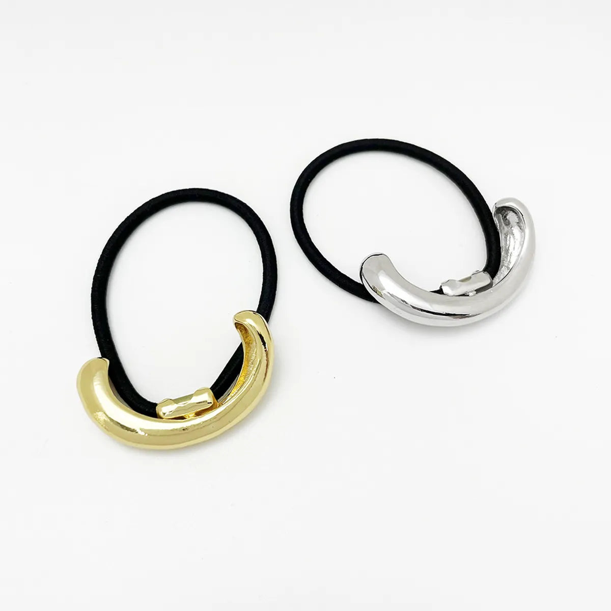 Women'S Simple Style Geometric Alloy Plating Hair Tie