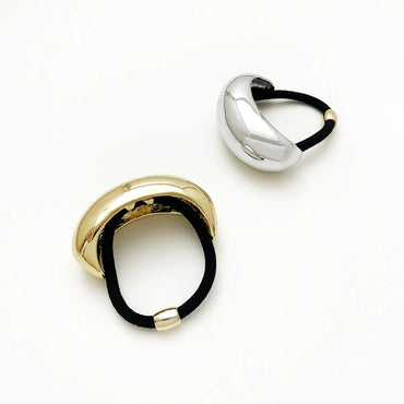 Women'S Simple Style Geometric Alloy Plating Hair Tie