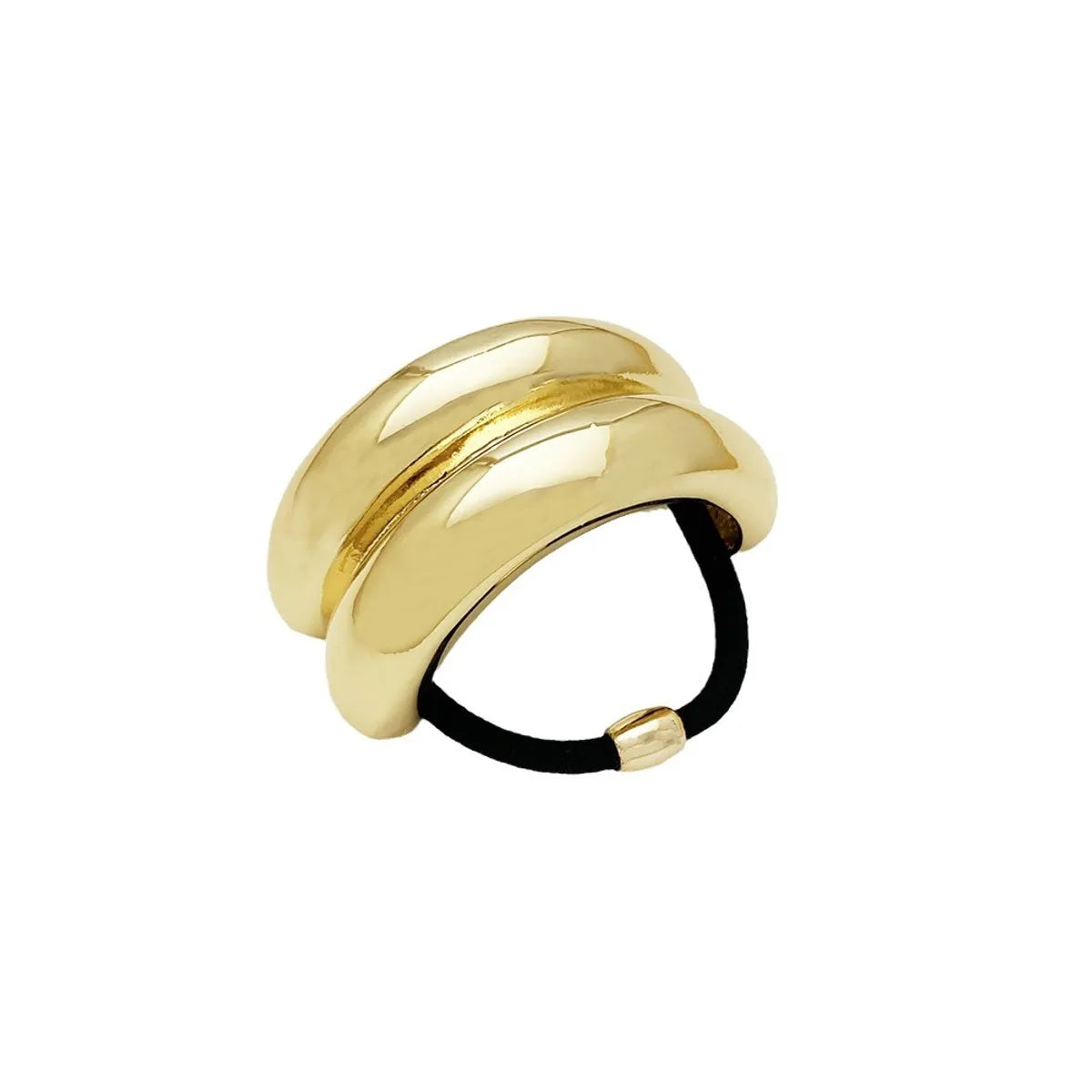 Women'S Simple Style Geometric Alloy Plating Hair Tie