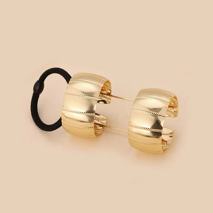 Women'S Simple Style Geometric Metal Plating Hair Tie