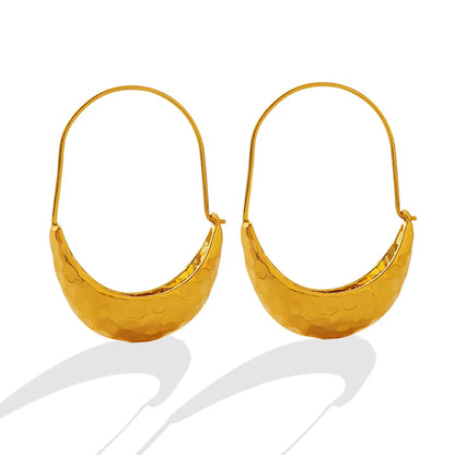 Simple Style Geometric Plating 304 Stainless Steel No Inlaid 18K Gold Plated Earrings