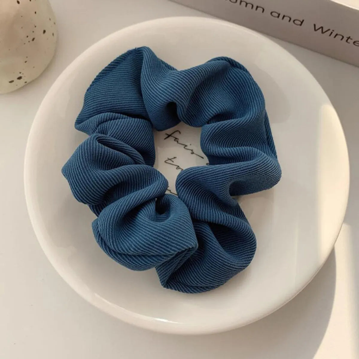 Women'S Simple Style Korean Style Flower Cloth Hair Tie