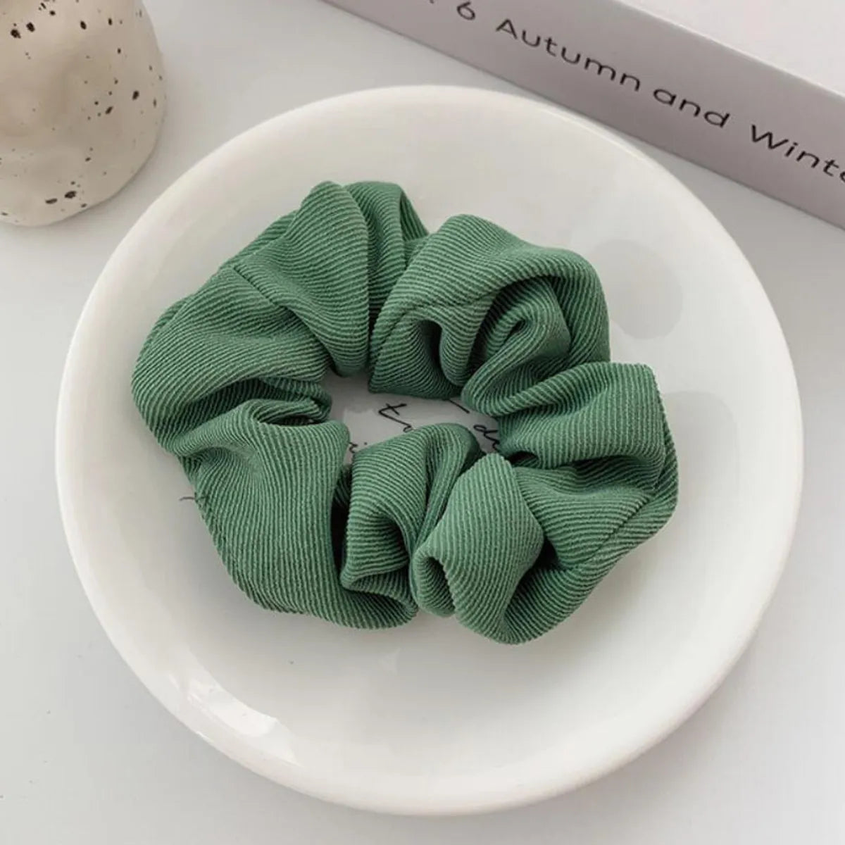 Women'S Simple Style Korean Style Flower Cloth Hair Tie