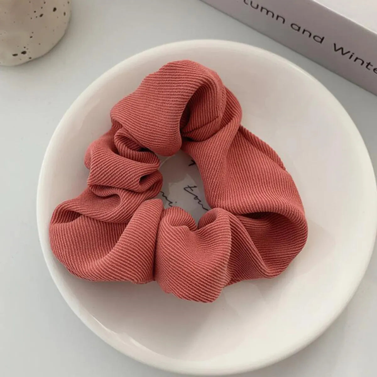 Women'S Simple Style Korean Style Flower Cloth Hair Tie