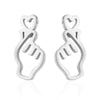 Women's Simple Style Korean Style Geometric Stainless Steel No Inlaid Ear Studs Stainless Steel Earrings