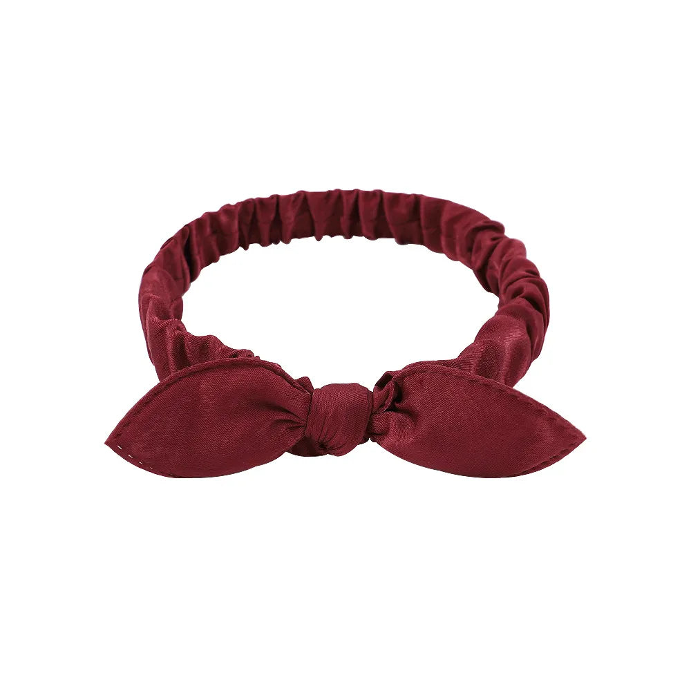 Women'S Simple Style Plaid Bow Knot Cloth Hair Band