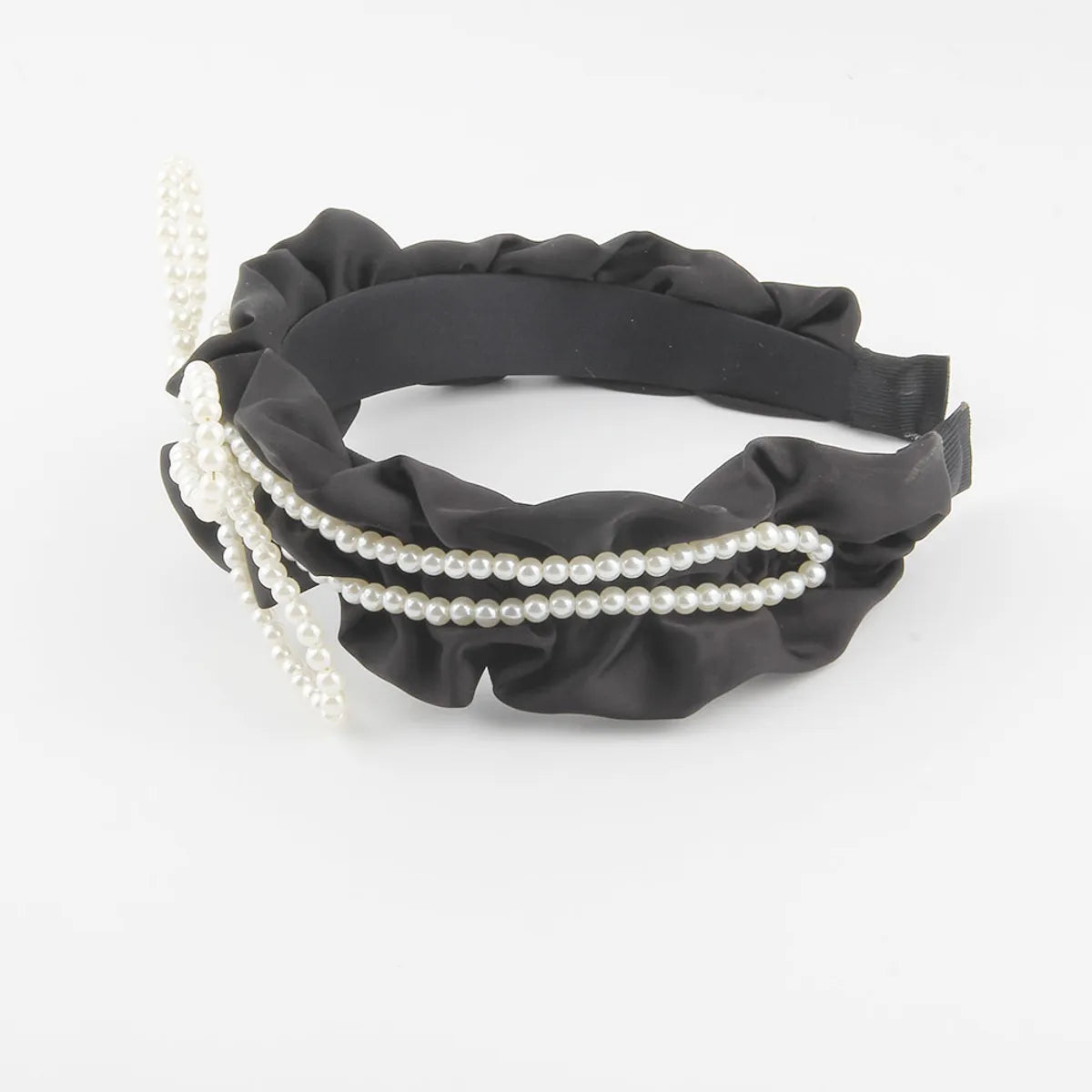 Women'S Simple Style Shiny Round Cloth Inlay Rhinestones Hair Band