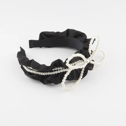 Women'S Simple Style Shiny Round Cloth Inlay Rhinestones Hair Band